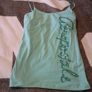 Vintage Y2K Aeropostale Aero Sequins Women's Tank Top Xl Cami